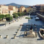 Piazza Vittorio Emanuele nel centro di Vallo della Lucania