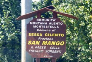 Cartello San Mango di Sessa Cilento