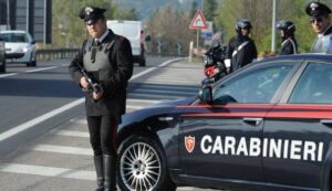 Posto di blocco carabinieri