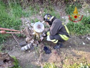 Incidente con la motozappa
