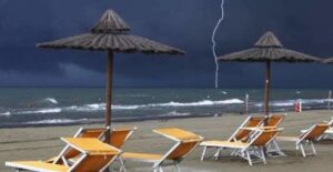 Fulmini in spiaggia