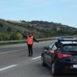 Posto di blocco sulla Cilentana