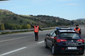 Posto di blocco sulla Cilentana