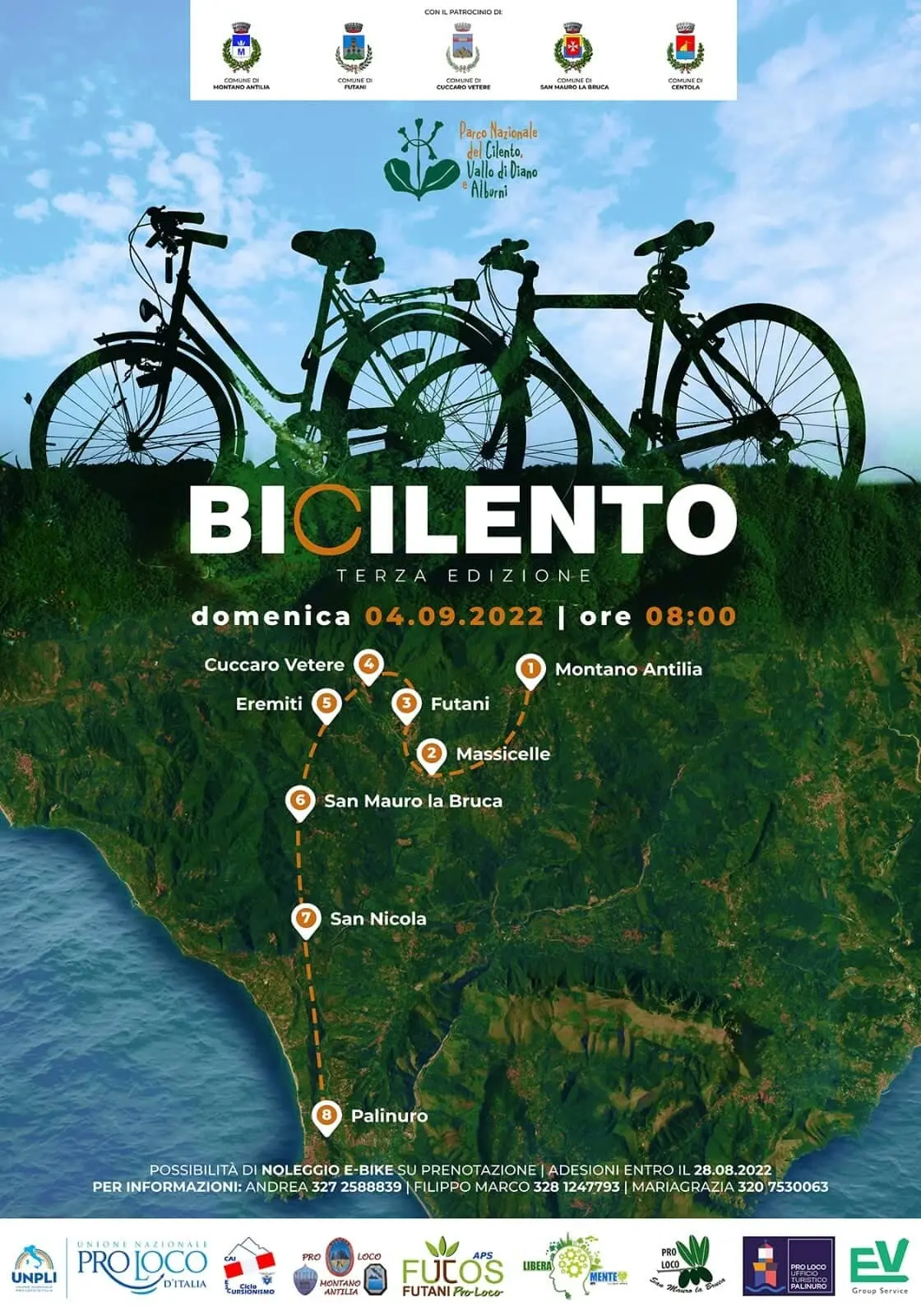 Progetto BiCilento Itinerario percorso 