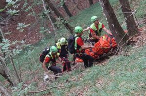 Il soccorso ad un cercatore di funghi