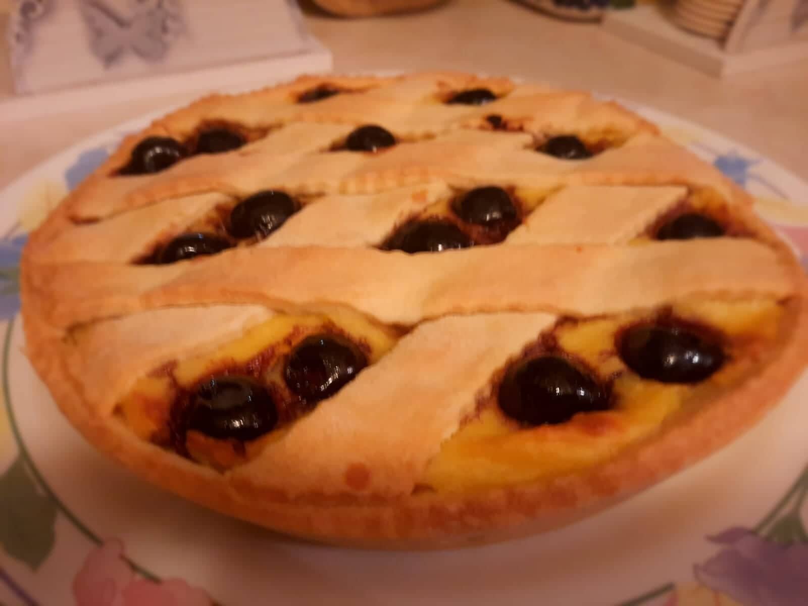 crostata crema e amarene