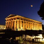 Templi Paestum di notte