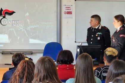 Carabinieri scuola Ogliastro