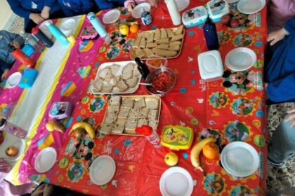 Merenda pane olio a scuola