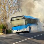 Autobus fiamme