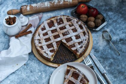 Crostata di mele e noci