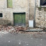 Crolla tetto Sant'Arsenio