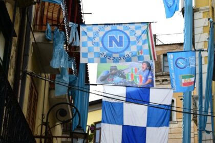 Addobbi ad Eboli per il Napoli