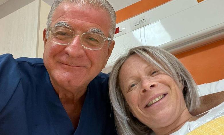 Il dottor Raffaele Petta insieme a Francesca