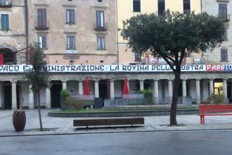 Striscione stadio Morra