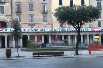 Striscione stadio Morra