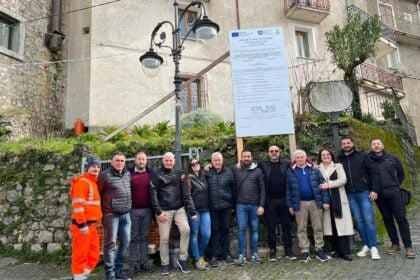 Lavori centro storico Caselle in Pittari