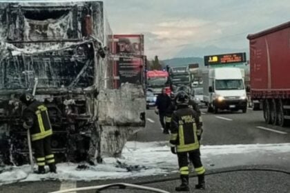 Incendio autostrada