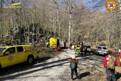 Monti Alburni, giornata di addestramento