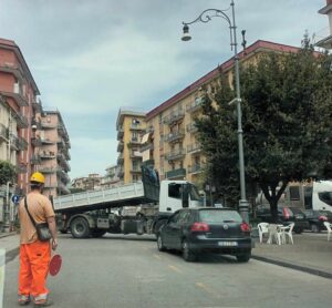 Salerno, lavori in Via Trento