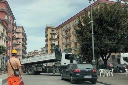 Salerno, lavori in Via Trento