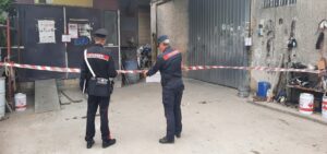 Sequestro autocarrozzeria a Mercato San Severino