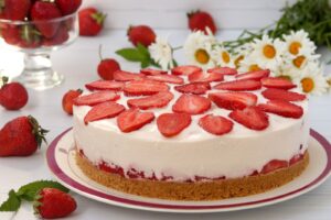 Cheesecake panna e fragole