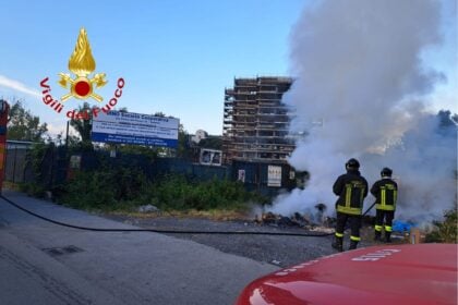 Incendio Salerno