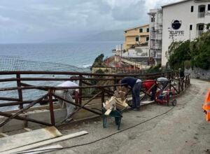 Lavori alla Ficocella a Palinuro
