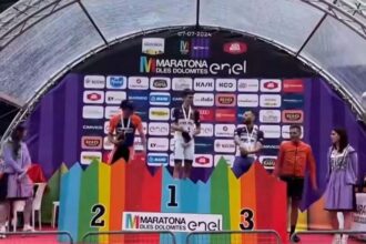 Giuseppe Orlando, vincitore maratona delle Dolomiti