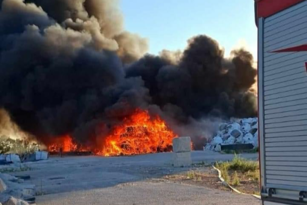 Incendio ecoballe Persano