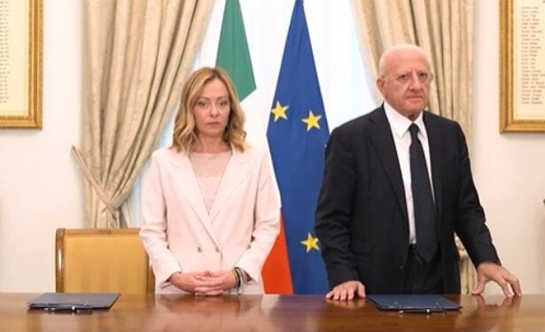 Giorgia Meloni - Vincenzo De Luca