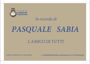 Targa Pasquale Sabia