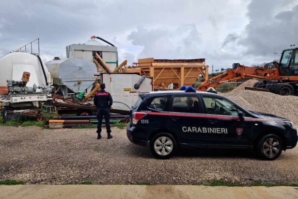 Sessa Cilento, impianto calcestruzzo