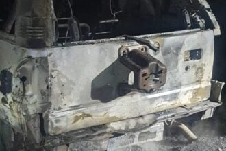 Incendio fuoristrada Padula