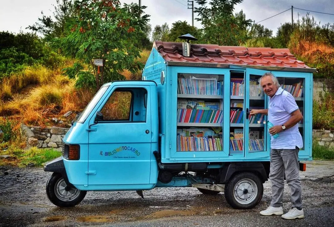 Caselle in Pittari, bibliomotocarro