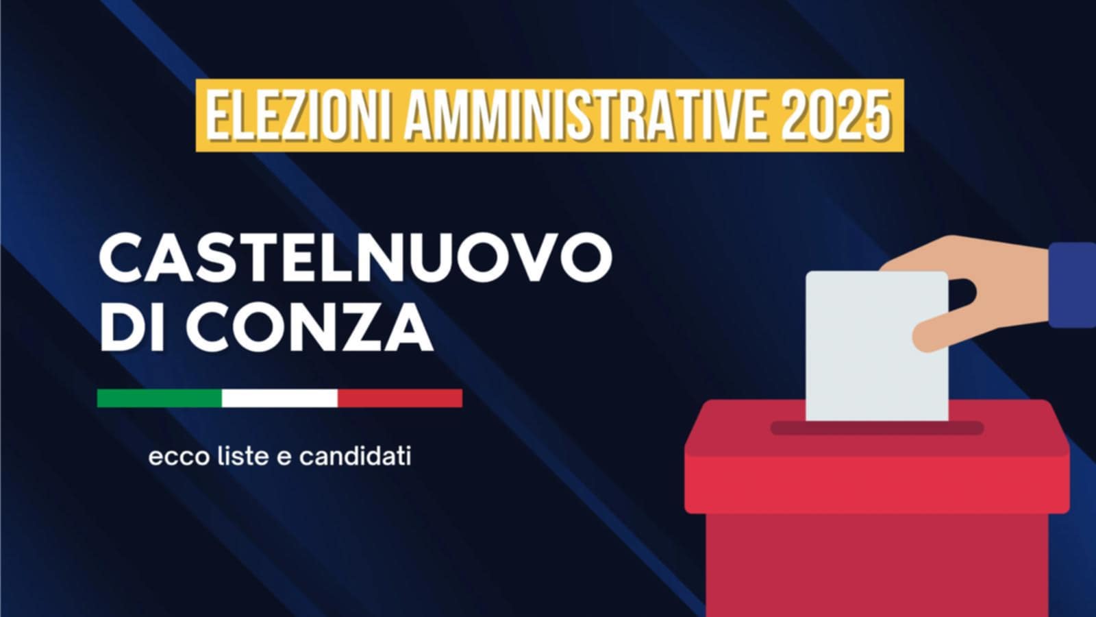 Elezioni 2025, liste e candidati Castelnuovo di Conza