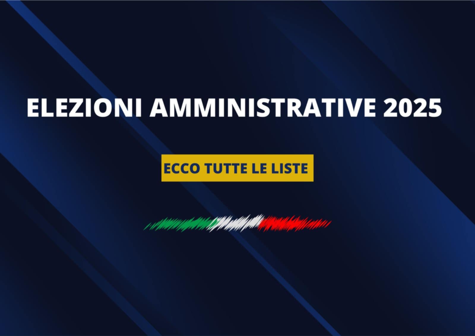 Elezioni amministrative 2025