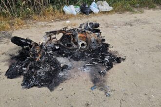 Scooter carbonizzato Capaccio