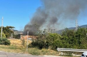 Capaccio, incendio SS18