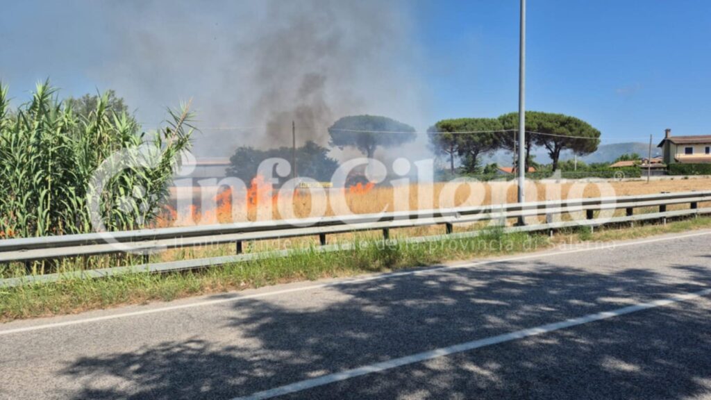 Castellabate, incendio