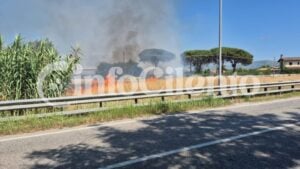 Castellabate, incendio