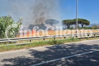 Castellabate, incendio