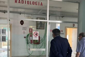 Corrado Matera, sopralluogo ospedale Sant'Arsenio