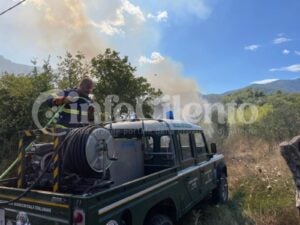 Casal Velino, incendio