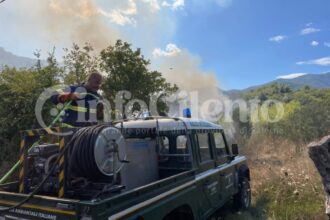 Casal Velino, incendio