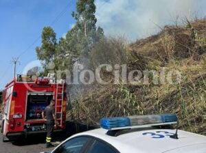 Eboli, incendio