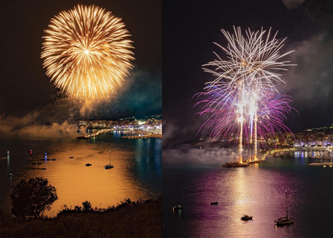 Marina di Camerota, fuochi d'artificio