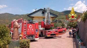 Olevano sul Tusciano, incendio