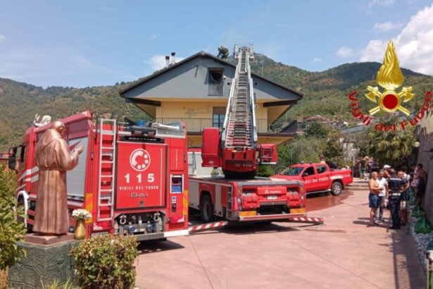 Olevano sul Tusciano, incendio